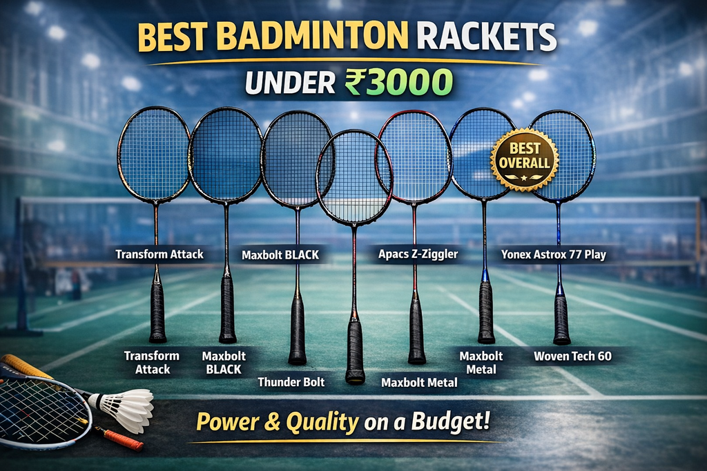 Best Badminton Rackets Under ₹3000 (2026 Complete Buying Guide)